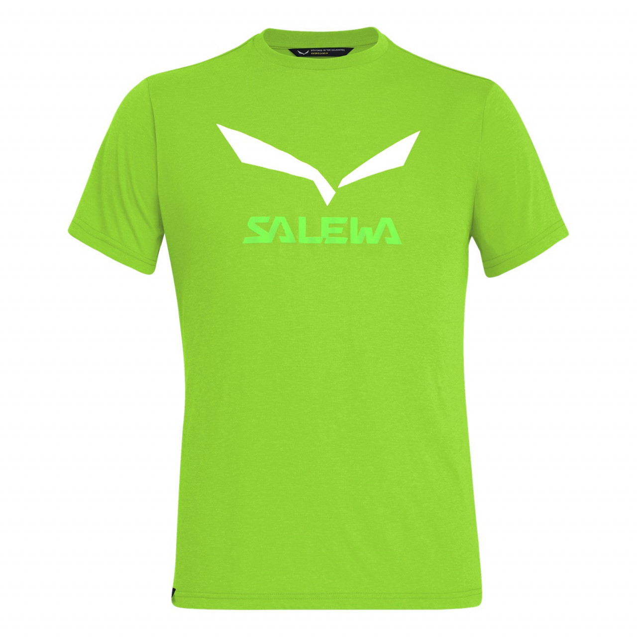 T-Shirts Salewa Solidlogo Drirelease® Homem Verdes 782WPYACH